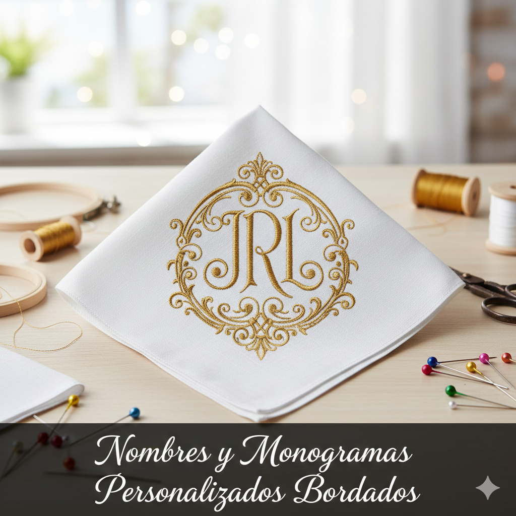 Custom monogram embroidery